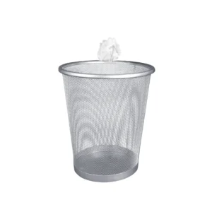 Papelera de malla metalica grande