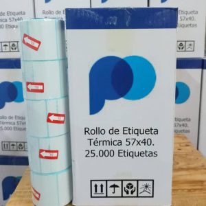 Blister etiqueta termica 57x40
